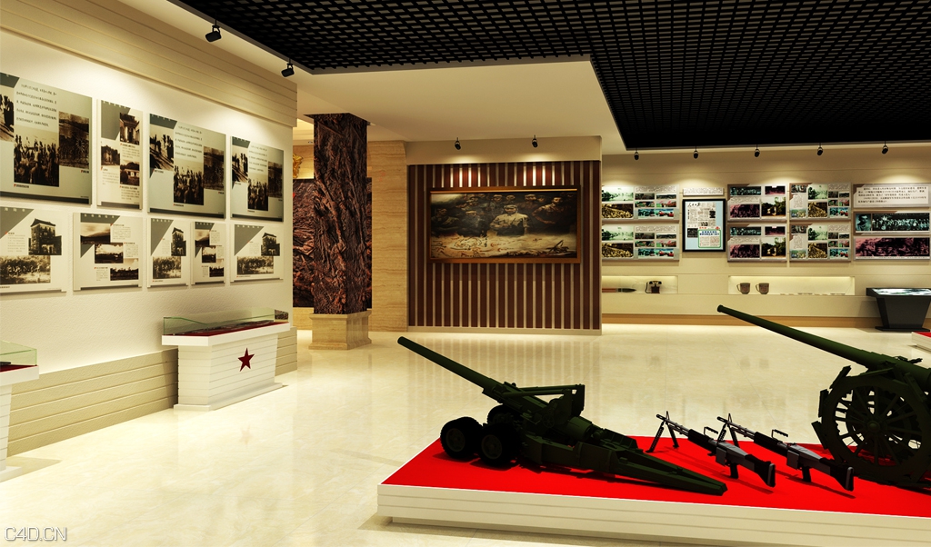 中国人民解放军某炮兵师史馆 - C4D之家 - 3(4).jpg