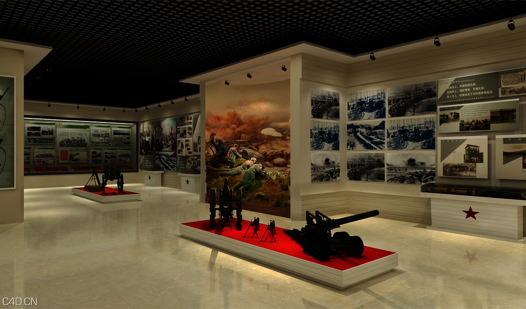中国人民解放军某炮兵师史馆 - C4D之家 - 4(4).jpg