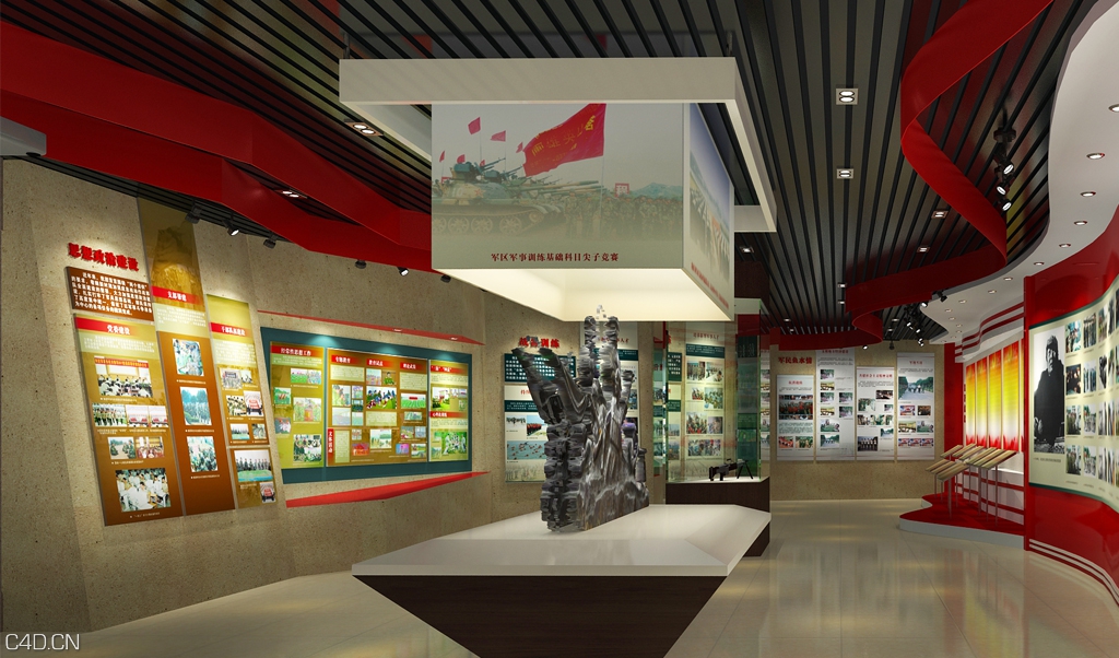 中国人民解放军某步兵团史馆 - C4D之家 - 7(11).jpg