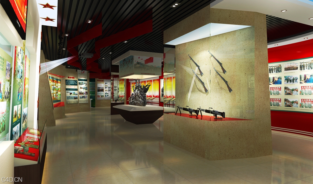 中国人民解放军某步兵团史馆 - C4D之家 - 3(12).jpg