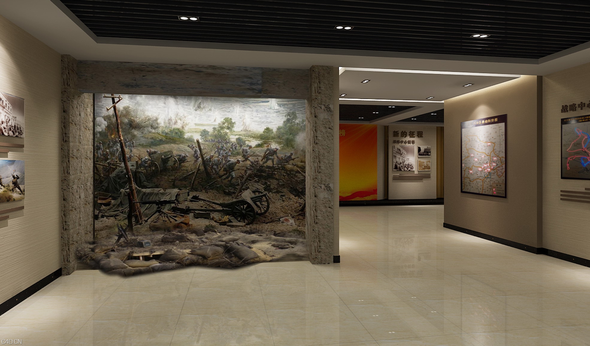 解放军某军区军史馆