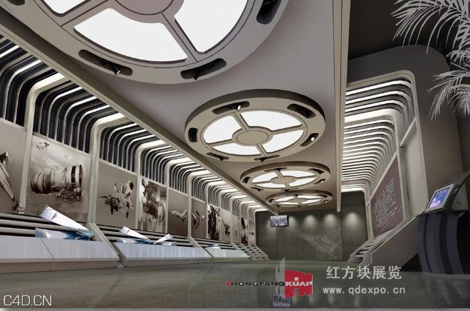 部队研究所成果展示厅设计图-军工行业展厅案例 - C4D之家 - 2012073112052073499.jpg