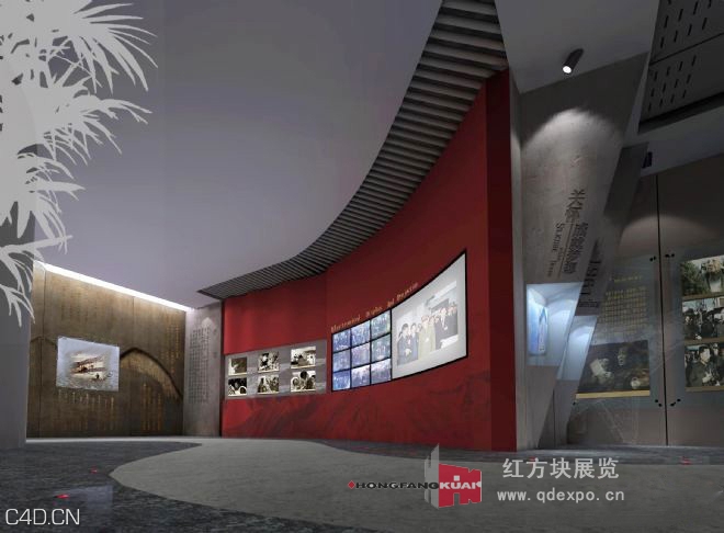 部队研究所成果展示厅设计图-军工行业展厅案例 - C4D之家 - 2012073112043673499.jpg