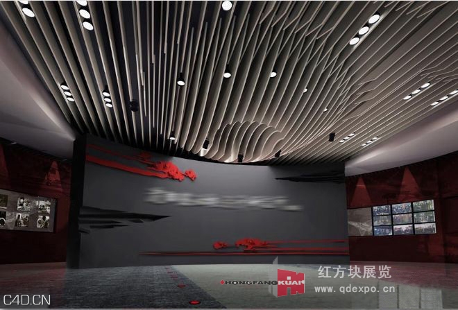 部队研究所成果展示厅设计图-军工行业展厅案例 - C4D之家 - 2012073112042273499.jpg