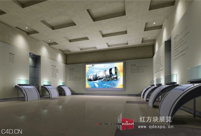 部队研究所成果展示厅设计图-军工行业展厅案例 - C4D之家 - 2012073112041173499.jpg