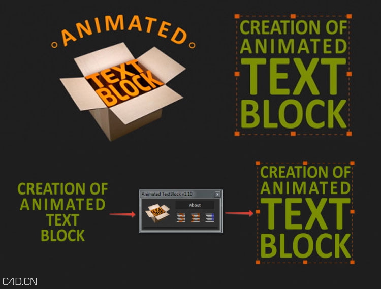 AE 文字排版布局动画脚本Aescripts Animated TextBlock v1.11