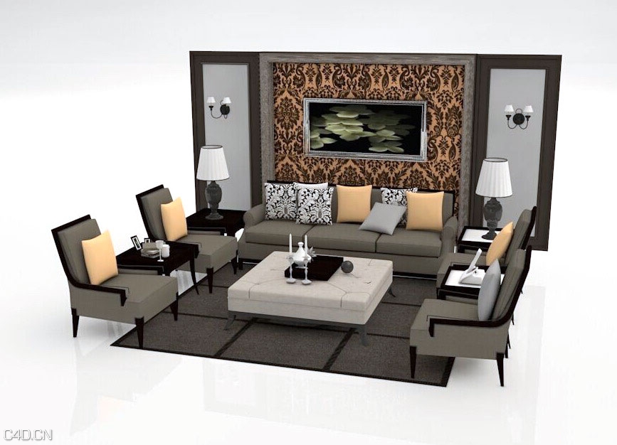 现代风格客厅沙发组合C4D模型 3D model of sofa - C4D之家 - cinema4d_-2015-03-30-22.00.44.jpg