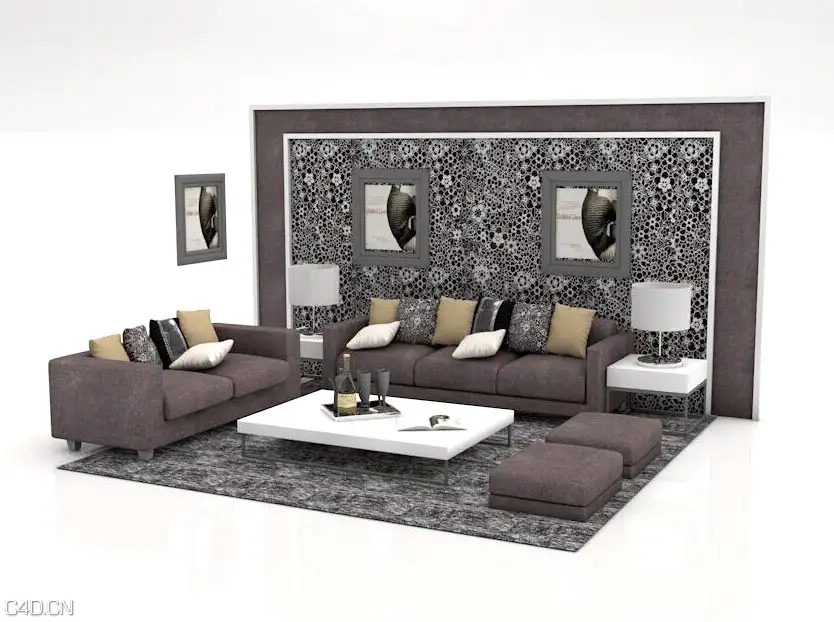 时尚简约客厅沙发组合C4D模型 Combined sofa 3D model - C4D之家 - cinema4d_-2015-03-30-22.05.20.jpg