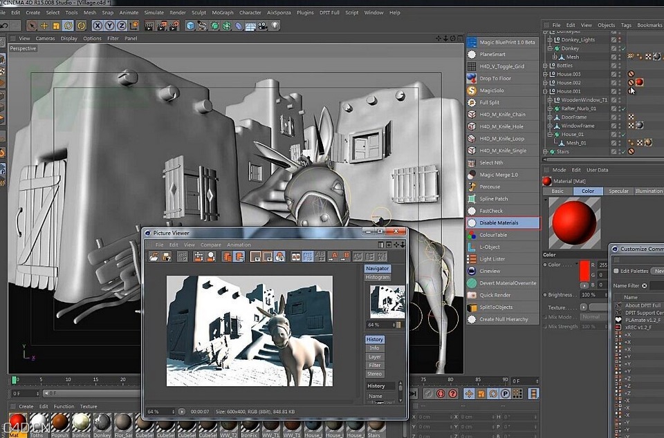 C4D灯光检测插件 Disable Materials - C4D之家 - cinema4d_ 2015-03-30 23.45.11.jpg