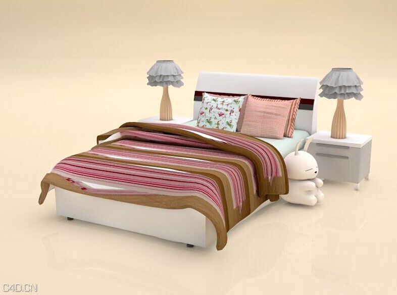 儿童床C4D模型 Children's bed 3D model