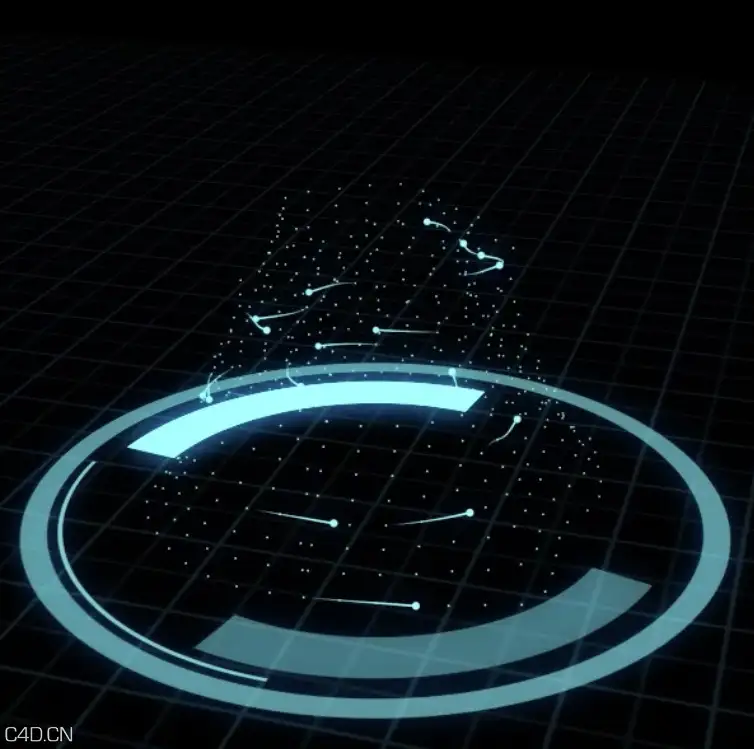 C4D制作科技特效：电子扫描线视频教程 Tron Scanning Lines - C4D之家 - cinema4d_ 2015-04-02 02.26.58.jpg