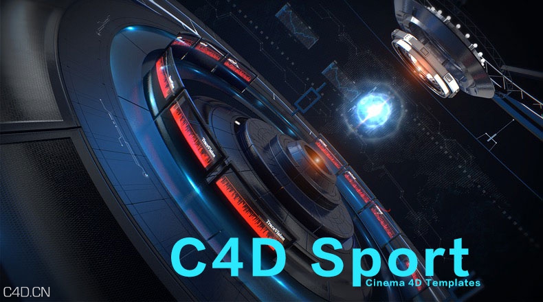 C4D栏目包装工程模板文件 Cinema 4D Templates Project Files