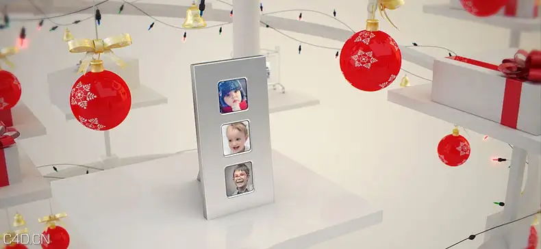 节庆模板工程：圣诞场景C4D工程 Christmas scene Templates - C4D之家 - SUNRGB-Christmas-C4D.jpg