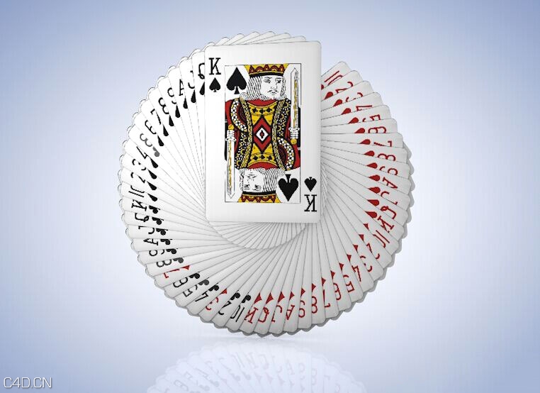 C4D扑克牌预设工程 Poker