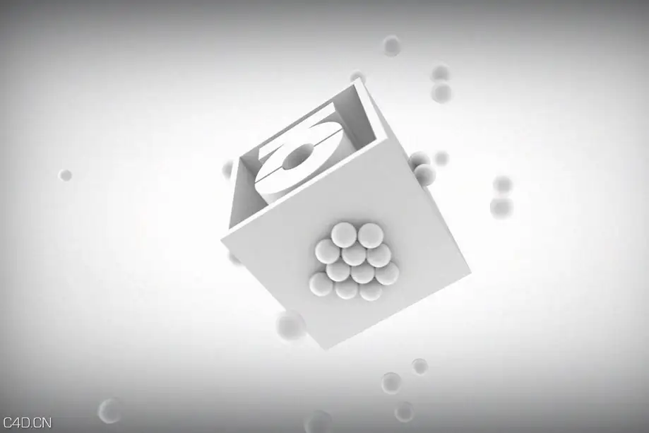 C4D圆球吸附LOGO动画工程文件