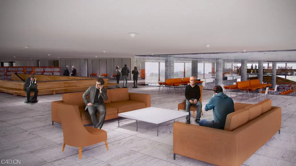 C4D大型室内场景渲染教程 Creating Large Scale Interior Renderings in CINEMA 4D - C4D之家 - 1096-render_1040.jpg