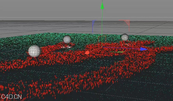 C4D扫描和近端x-particles粒子着色器 - C4D之家 - Cinema-4D-Tip-Grow-X-Particles-with-MoGraph-and-Proximal-Shader.jpg
