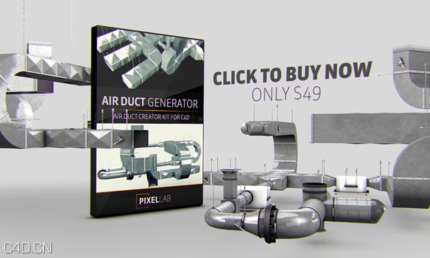 C4D通风管道模型插件预设 The Pixel Lab Air Duct Generator for Cinema 4D含教程 - C4D之家 - pixellab_airduct_blog.jpg