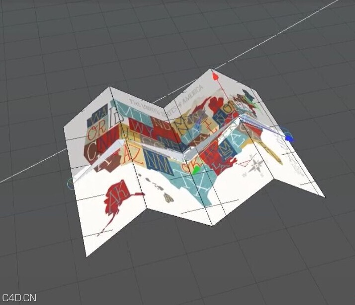 C4D折叠map骨骼绑定教程 Easily Fold Objects Using Joints / Pose Morph Tag in C4D - C4D之家 - cinema4d_ 2015-04-12 15.57.10.jpg
