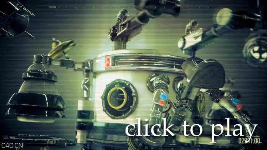 C4D国外实用进阶机械栏包完整工程instrumental video nine