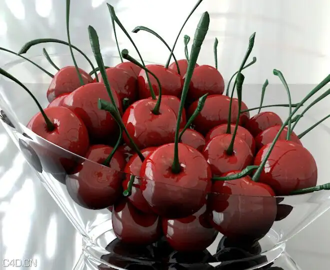 樱桃玻璃盆渲染C4D工程 Cherry 3D model - C4D之家 - 2.jpg