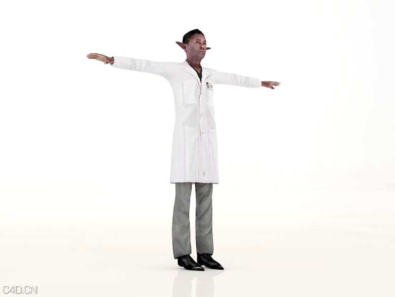 大耳男性兽人医生3D模型 Doctor 3D model - C4D之家 - 161722obz48vwuxrutvx1v.jpg