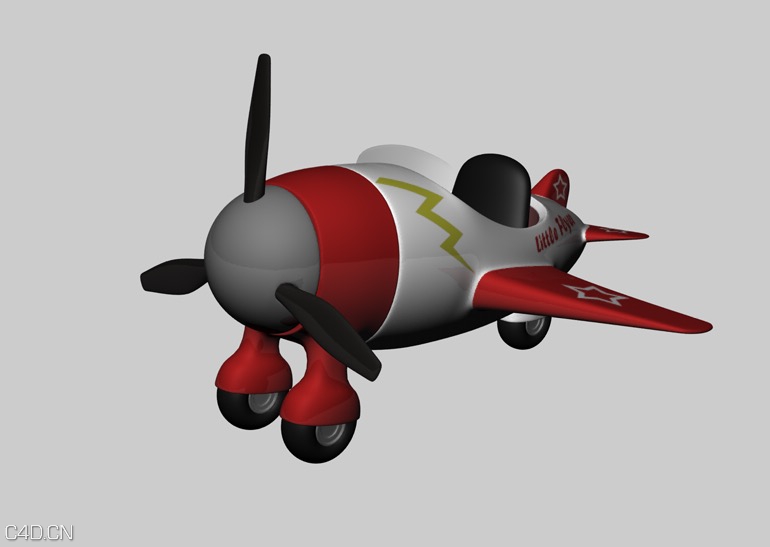 玩具飞机C4D模型 Toy Airplane for Cinema 4D - C4D之家 - cinema4d_ 2015-04-14 20.06.59.jpg