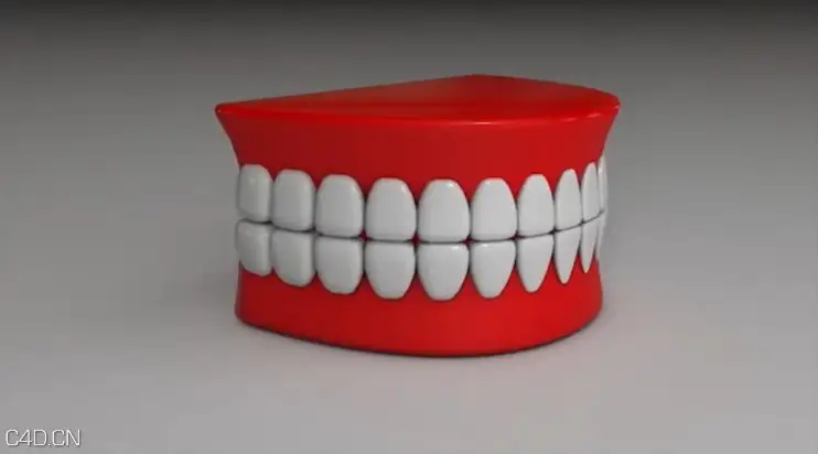 C4D假牙建模与动力学弹簧绑定动画教程 - 3D Chattering Toy Teeth - C4D之家 - cinema4d_ 2015-04-14 21.04.01.jpg