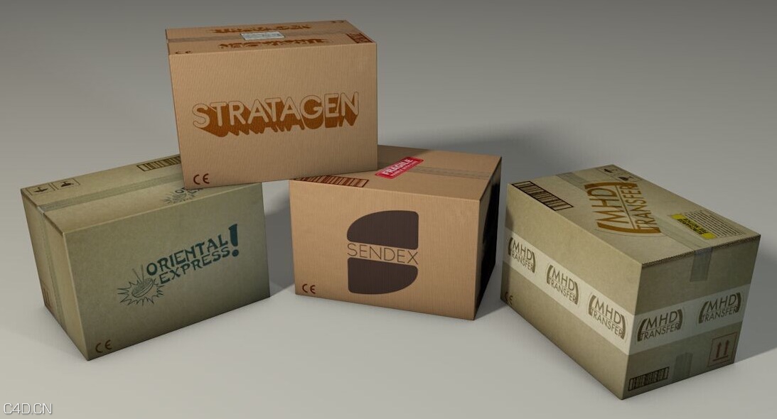 纸箱C4D模型 Cardboard Boxes - C4D之家 - cinema4d_ 2015-04-15 00.16.29.jpg