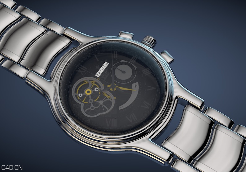 超精细手表C4D模型 Watch 3D model - C4D之家 - cinema4d_ 2015-04-15 23.52.24.jpg