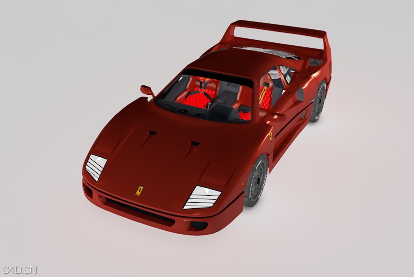 法拉利跑车C4D模型 Ferrari Coupe - C4D之家 - cinema4d_ 2015-04-16 23.44.11.jpg