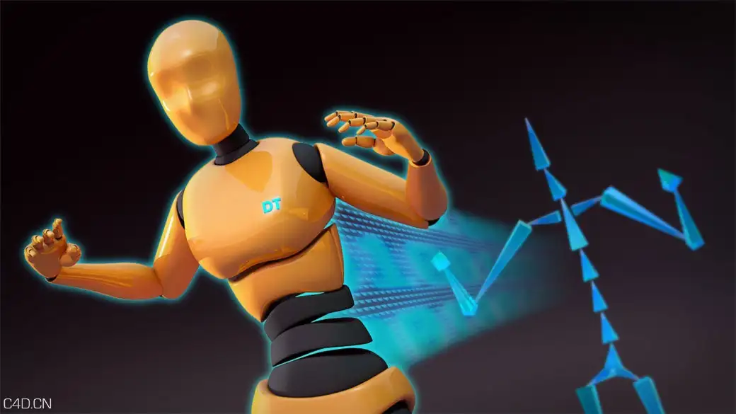 C4D动作捕捉绑定教程 Retargeting Mocap to Custom Rigs in CINEMA 4D - C4D之家 - 926-render_1040.jpg