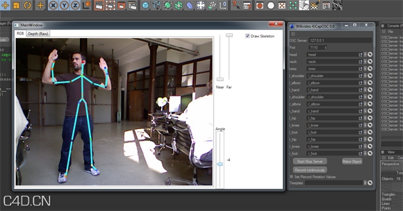 C4D体感控制插件Kinect + KiCapOSC plugin + cinema 4d - C4D之家 - Cinema-4D-Kinect-Plugin.jpg