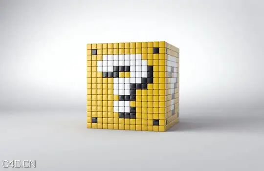 C4D颜色着色器与运动图形选集教程 Color Shader and Mograph Selections - C4D之家 - creating-an-8-bit-inspired-question-cube-using-mograph-in-cinema-4d.jpg