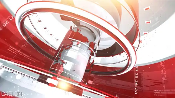 AE模板-政治财经新闻栏目包装 VideoHive News Package