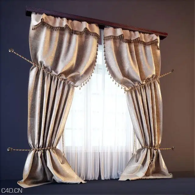 窗帘C4D模型 Window curtains 3D model - C4D之家 - 2014-12-23_190116.jpg