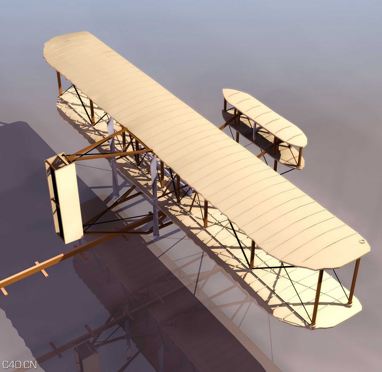 KITTY 滑翔机C4D模型 The glider 3D model