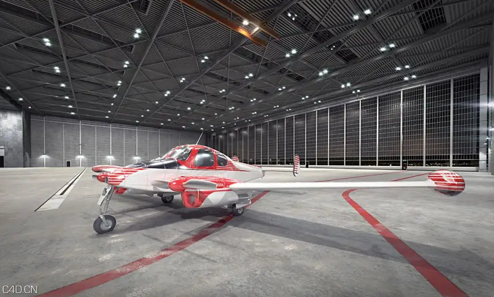 民用飞机（Let L-200D Morava）C4D模型 The plane 3D model