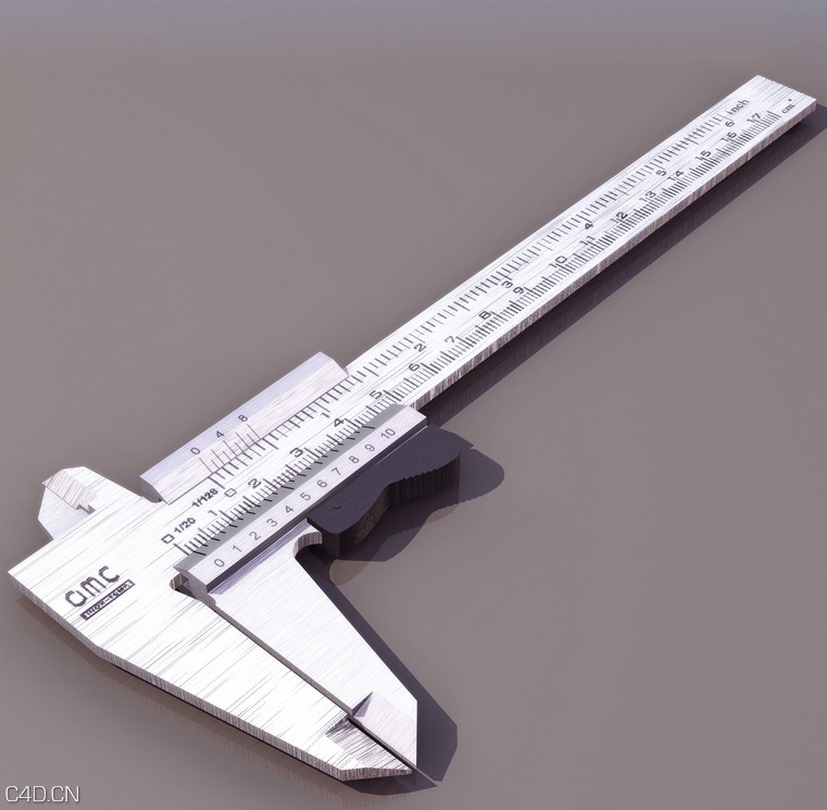 CALIPER 标尺C4D模型 Scale 3D model