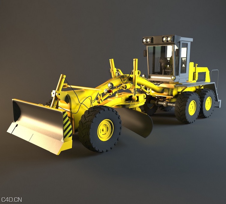 推土机C4D模型 Auto-grader GS -2501 Tractor - C4D之家 - cinema4d_ 2015-04-22 03.11.21.jpg