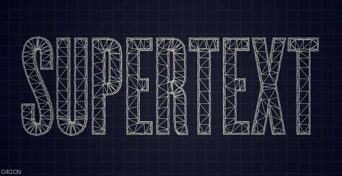C4D超级文字插件：SuperText