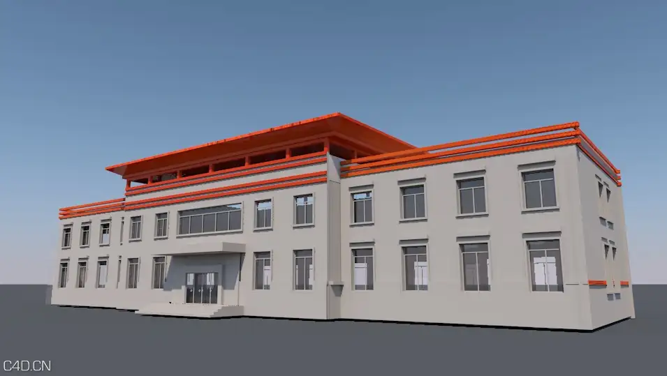 办公楼建筑单体C4D模型源文件 - C4D之家 - cinema4d_ 2015-04-26 23.10.06.jpg