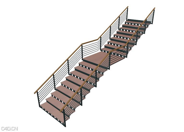 楼梯C4D模型 Stairs 3D model - C4D之家 - cinema4d_ 2015-04-27 23.32.13.jpg