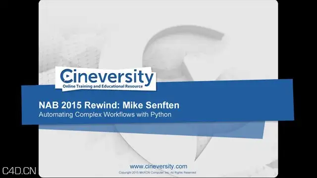 NAB 2015 Rewind系列教程之：使用Python创建自动化复杂的工作流程