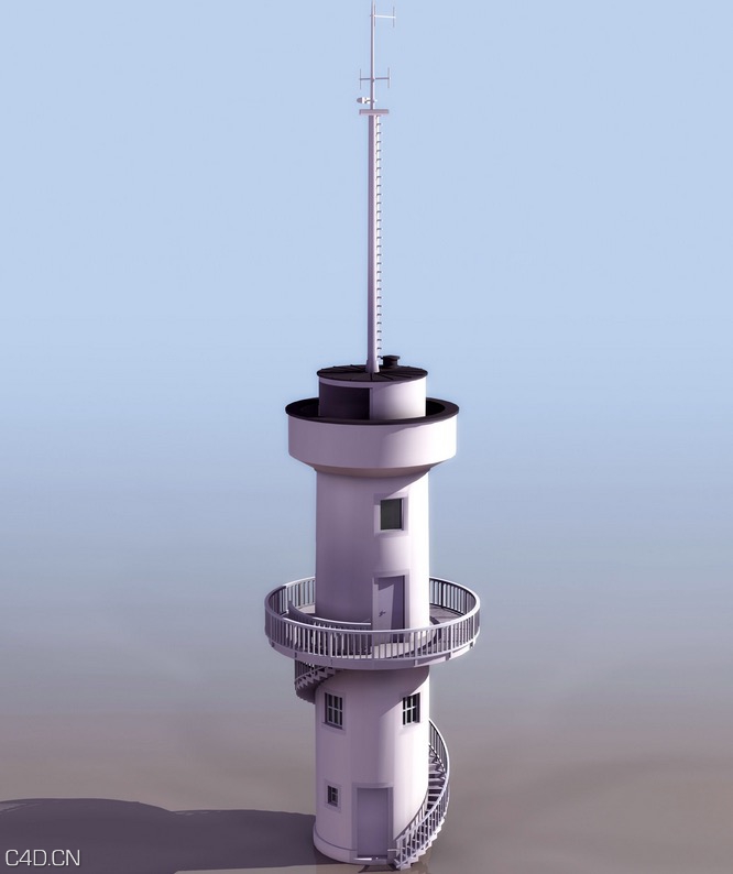 天文台气象台C4D模型 Meteorological Observatory 3D model - C4D之家 - cinema4d_ 2015-05-03 01.23.27.jpg