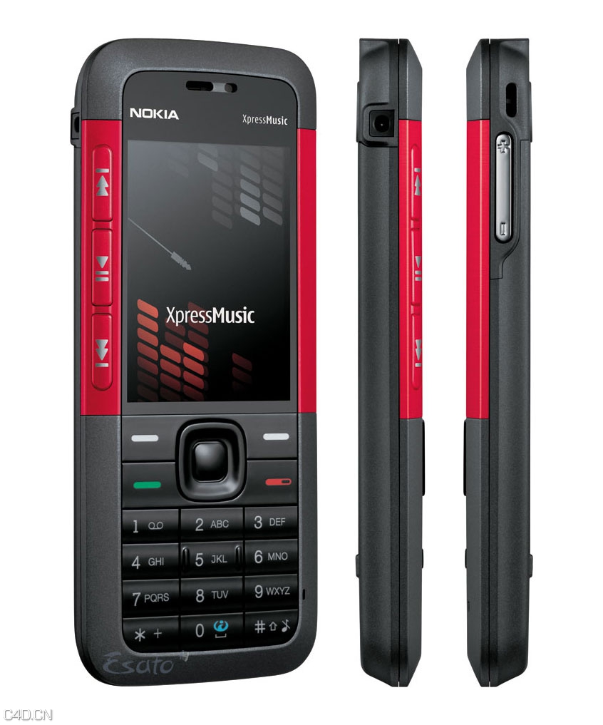 诺基亚5310手机C4D模型 Nokia 5310 3d model - C4D之家 - lo.jpg