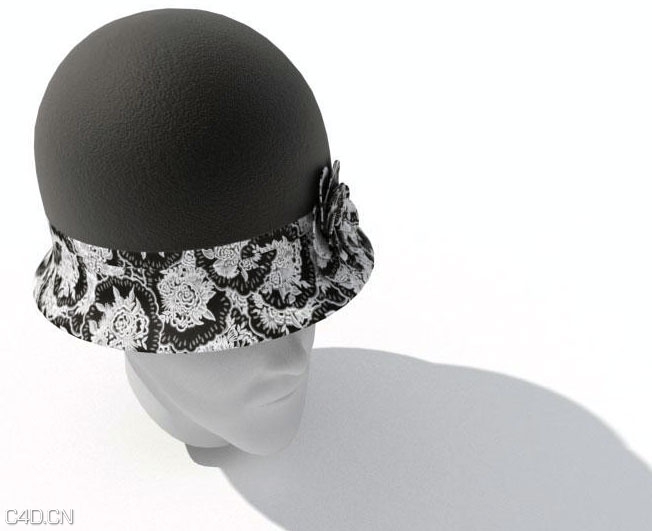 碎花花边女士圆帽C4D模型 Ladies round cap 3D model - C4D之家 - 123523jcoicxilhc54ii07.jpg