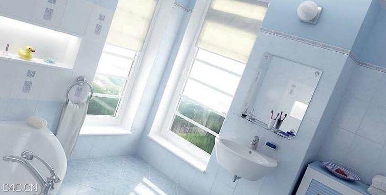 卫生间 洗手间整体C4D模型 Toilet restroom 3D model - C4D之家 - cinema4d_ 2015-05-07 00.46.29.jpg