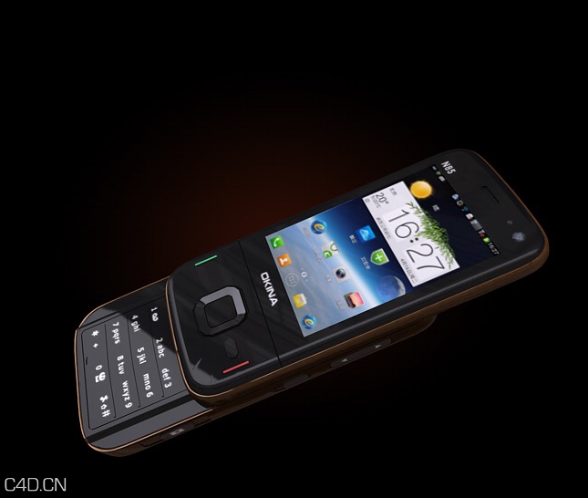 OKINA滑盖手机C4D模型 - C4D之家 - cinema4d_ 2015-05-07 01.42.39.jpg