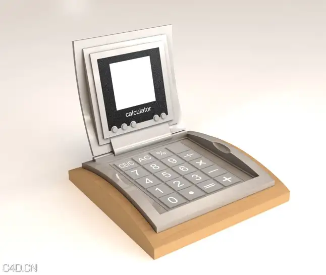 计算器C4D模型 Machine operator 3D model
